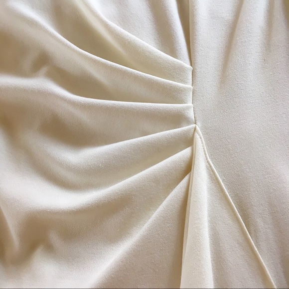 Laura Petites White Long Sleeve Twist Sheath Dress - Picture 4 of 5